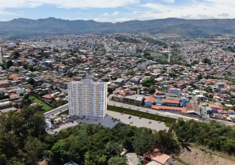 Guarda móveis no Barreiro: foto aérea da região
