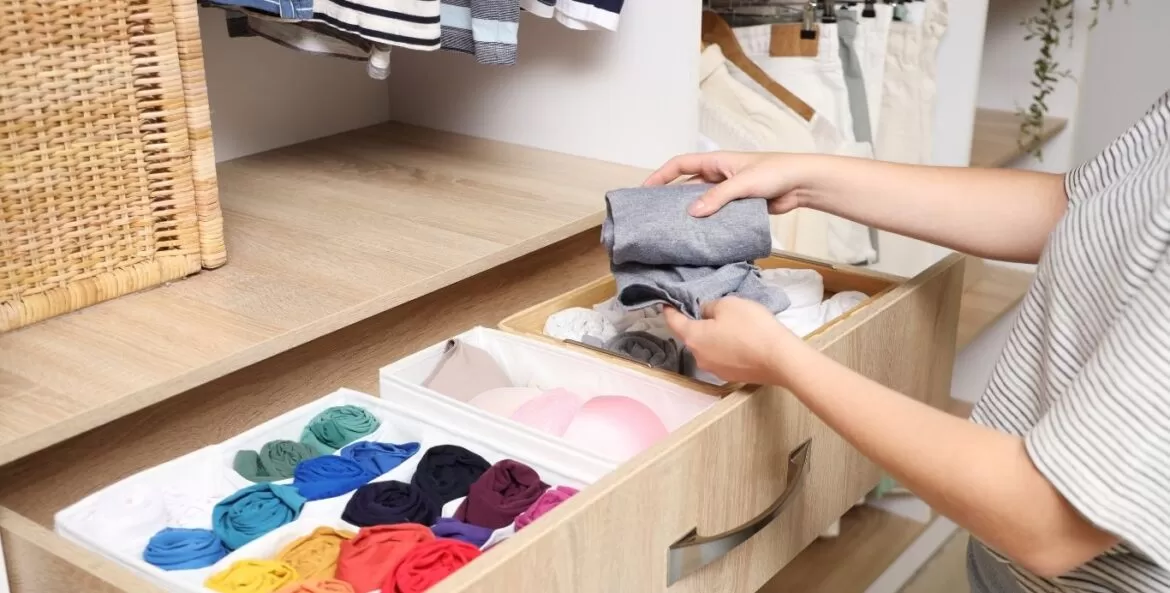 Personal Organizer: Profissional organizando closet.